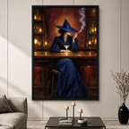 Dark Witch Bar Martini Canvas Wall Art