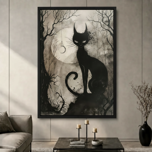 图1 - 月夜黑猫