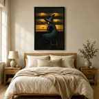 Witch at the Bar Canvas Wall Art
