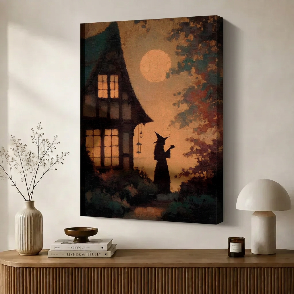 女巫月夜小屋模板2