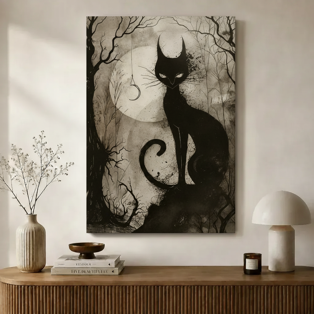 图2 - 月夜黑猫
