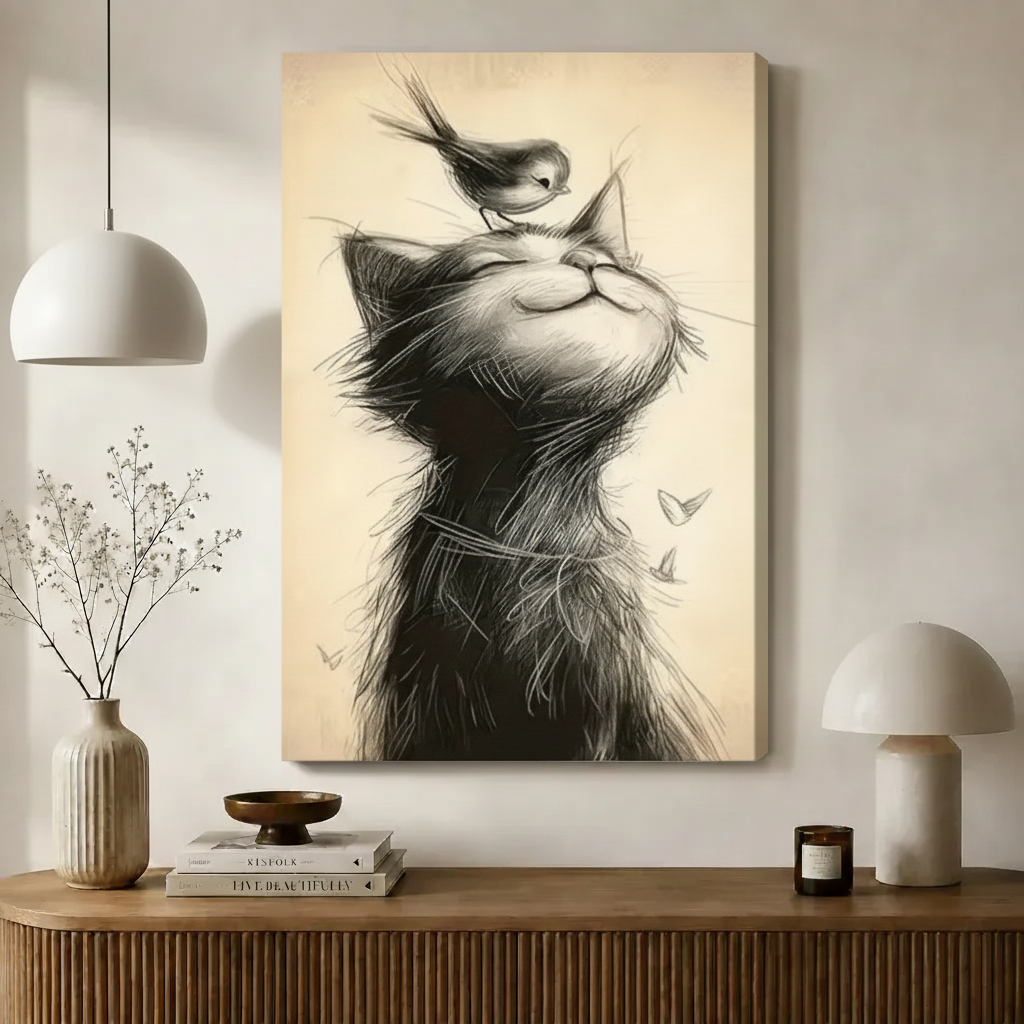 图2 - 黑猫素描