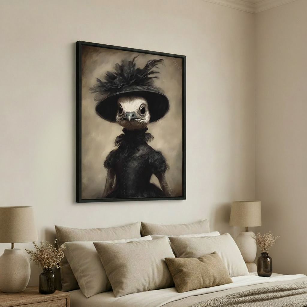 图2 哥特小鸟贵妇 内框画