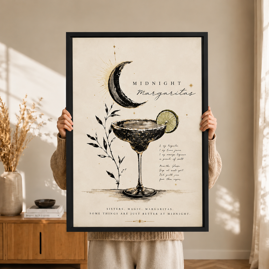 Midnight Margaritas Celestial Cocktail Canvas Art