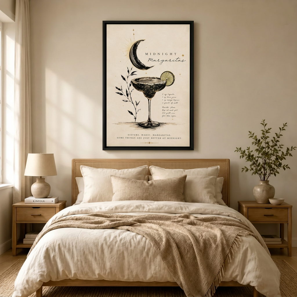 Midnight Margaritas Celestial Cocktail Canvas Art