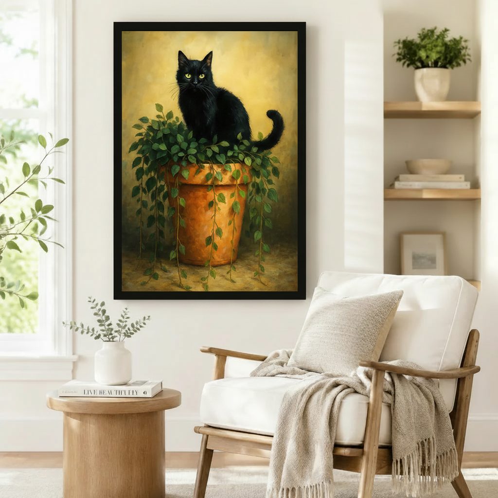图4 黑猫花盆