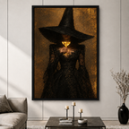 Dark Luxe Witch Lace Canvas Wall Art