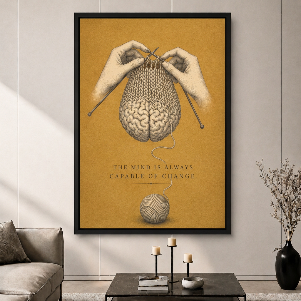 Mind Capable of Change Brain Canvas Art