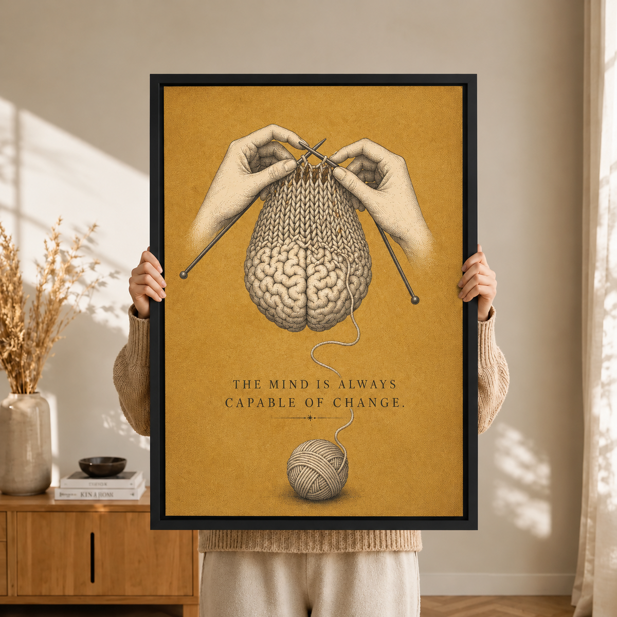 Mind Capable of Change Brain Canvas Art