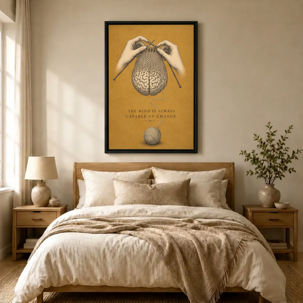 Mind Capable of Change Brain Canvas Art