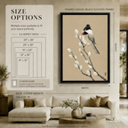 Dapper Bird Bowler Hat Whimsical Canvas Art