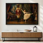 Nutcracker Ballet Christmas Canvas Wall Art