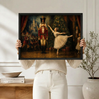 Nutcracker Ballet Christmas Canvas Wall Art