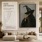 Witch Champagne Moody Portrait Canvas Wall Art