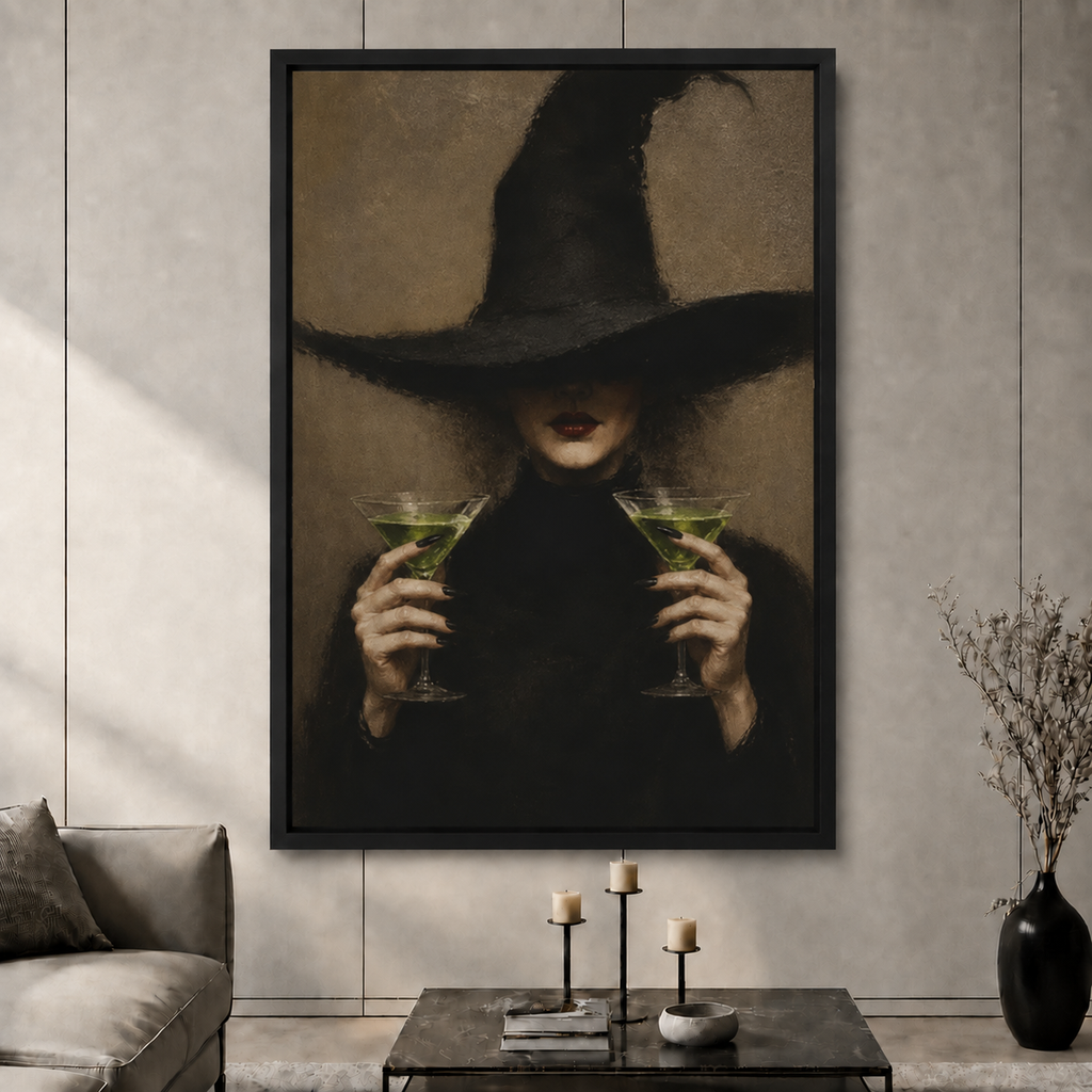 Dark Gothic Witch Wall Art