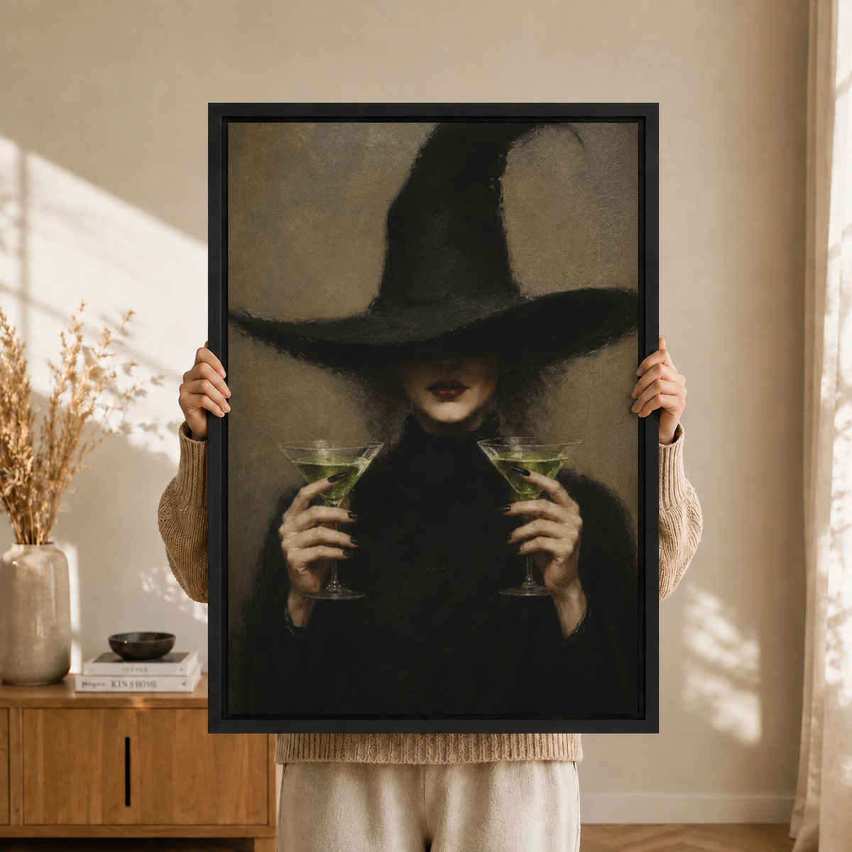 Dark Gothic Witch Wall Art