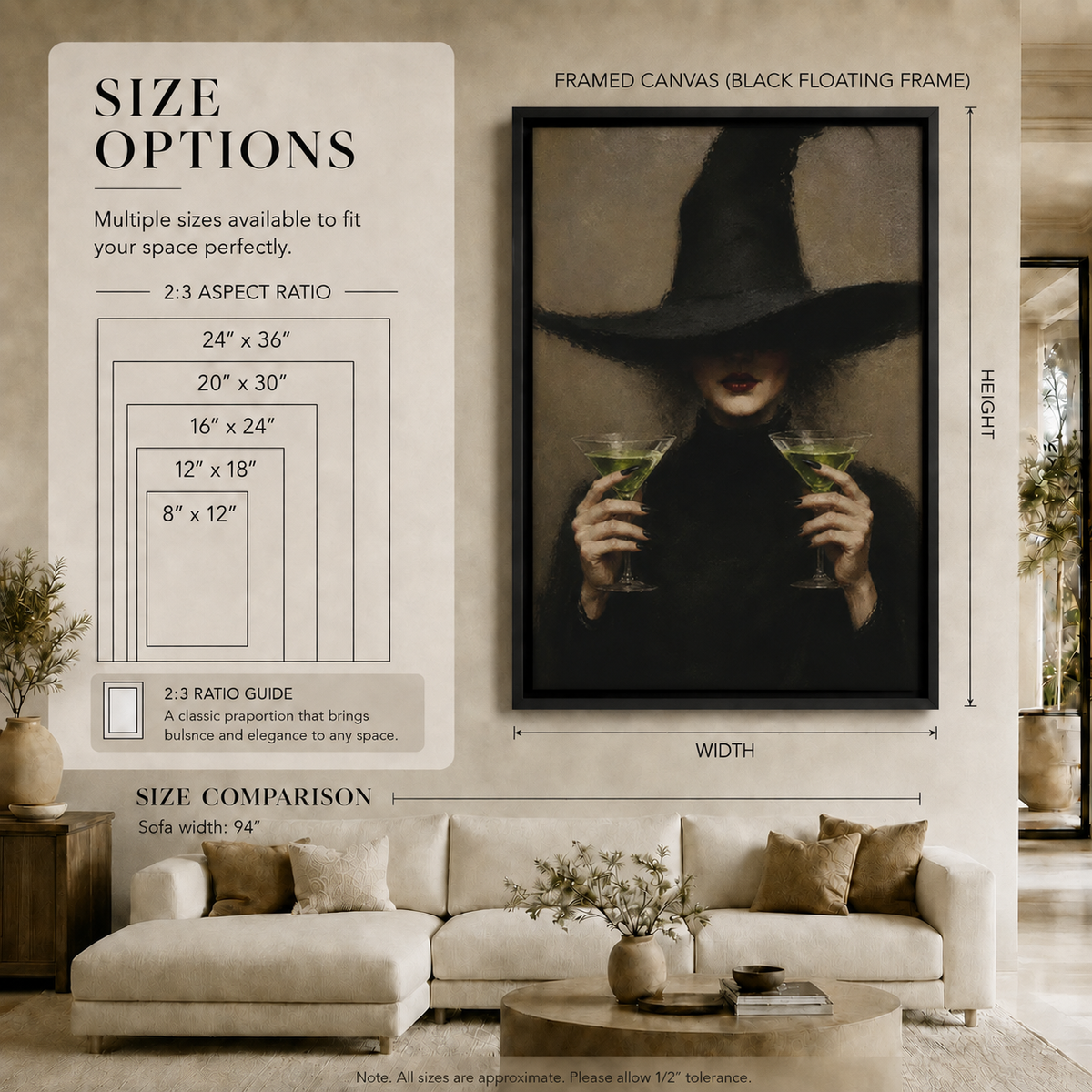 Dark Gothic Witch Wall Art