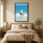 The Unbothered Seagull Canvas Art