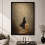 Moody Lantern & Bats Gothic Wall Decor