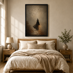 Moody Lantern & Bats Gothic Wall Decor