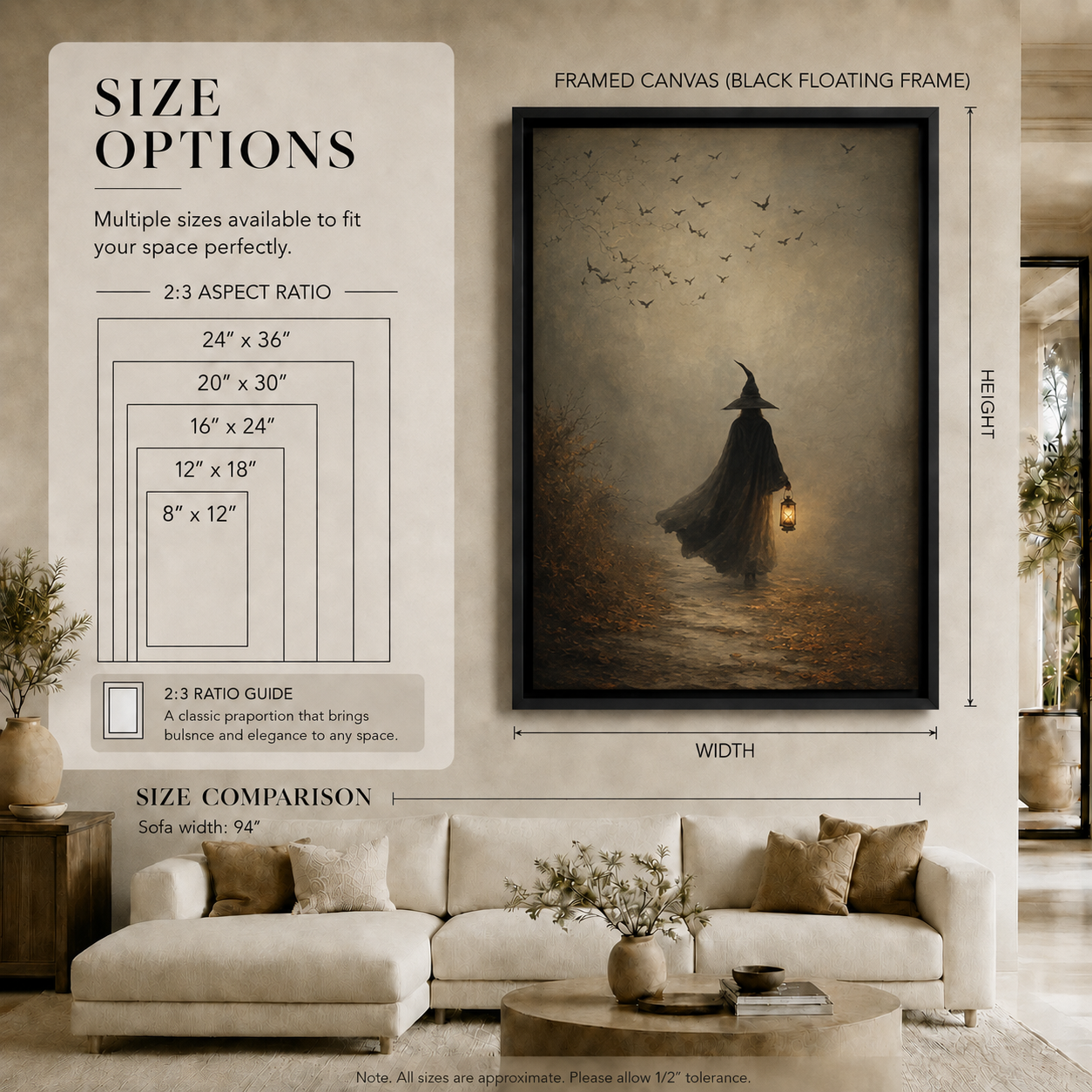 Moody Lantern & Bats Gothic Wall Decor