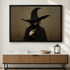 Gothic Witch Martini Dark Canvas Art