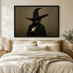 Gothic Witch Martini Dark Canvas Art