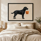 Black Lab Halloween - Bedroom