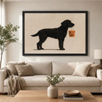 Black Lab Halloween - Living Room