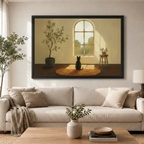 Cat by Window - Living Room