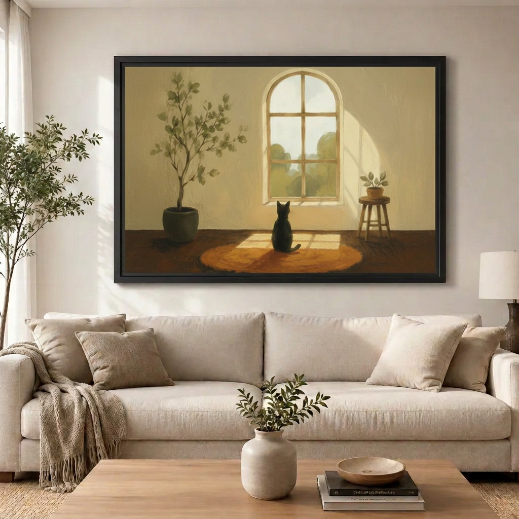 Cat by Window - Living Room