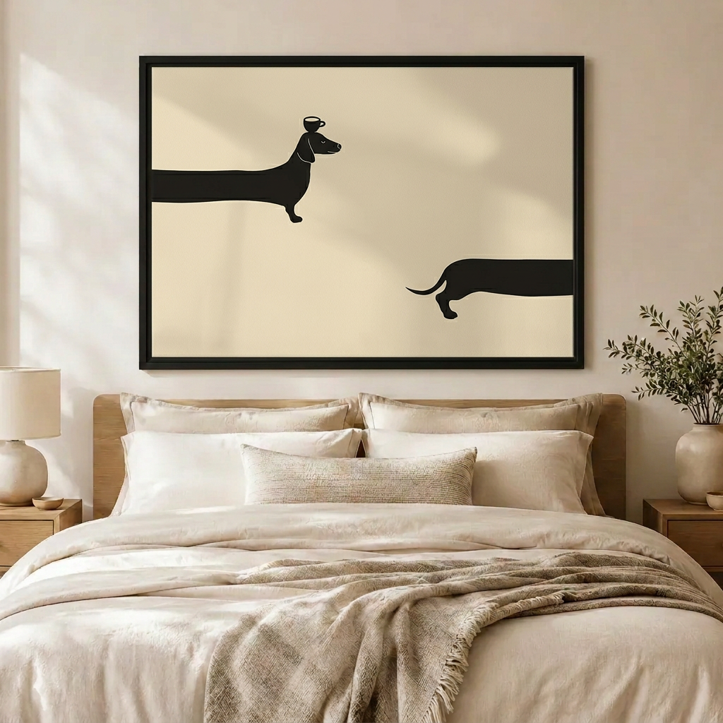 Dachshund Minimalist - Bedroom