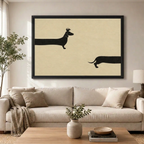 Dachshund Minimalist - Living Room