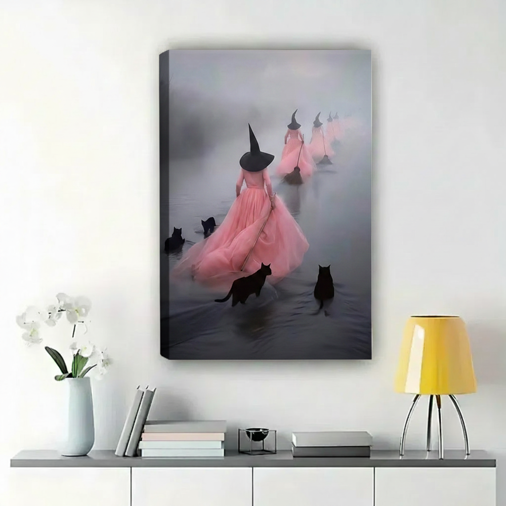 Pink Witches - Canvas Mockup Corrected