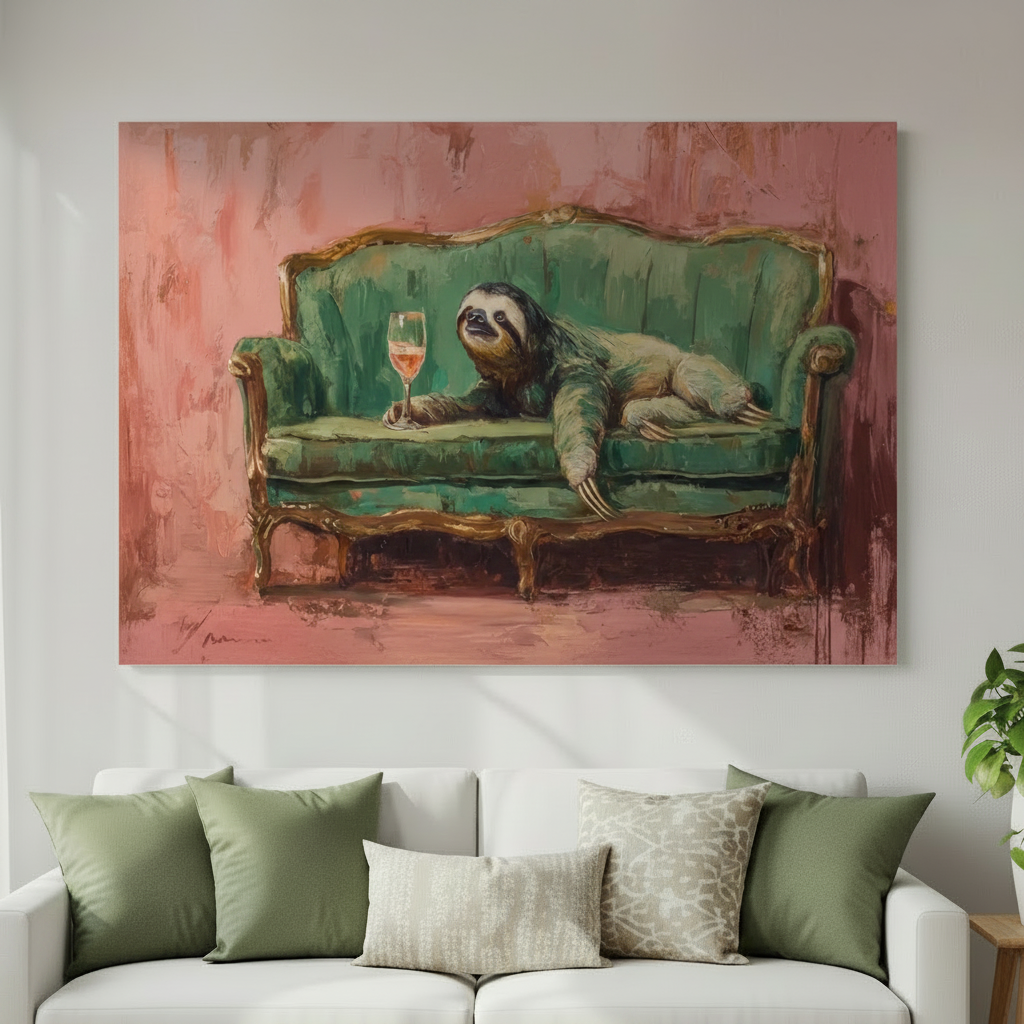 Sloth Painting in Template Scene