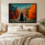 Witch & Cat Autumn Street - Bedroom